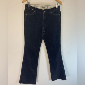 Mikk Couture Black Corduroy Pants Size 10 Straight Leg